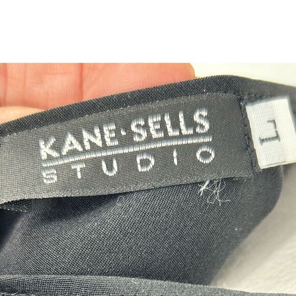 KANE SELLS STUDIO Rare Black Classic Long Dress Size Large No Fabric Tags - Picture 8 of 8